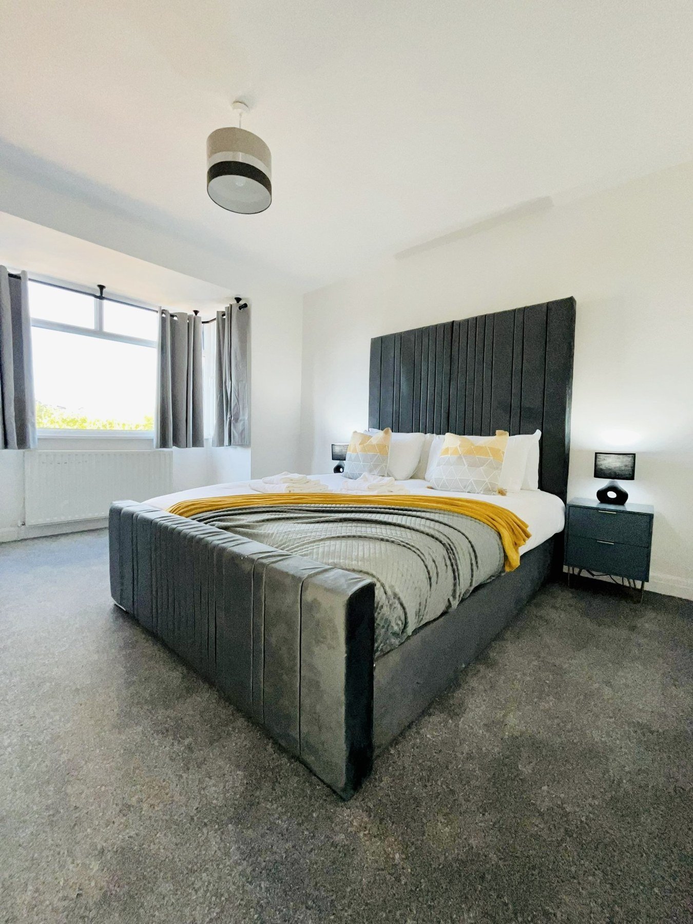 Comfortable furnished bedroom at a Stockport property